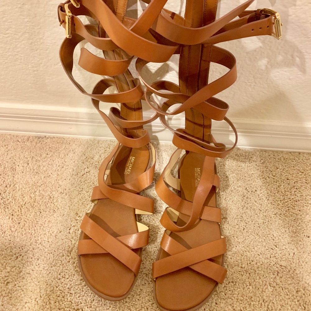 Michael Kors Darby Gladiator Sandals in Brown